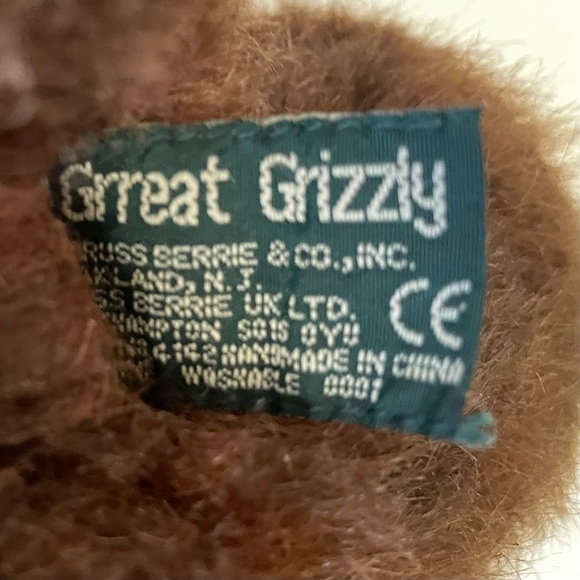 Russ-Berries plush grizzly bear - Picture 10 of 11